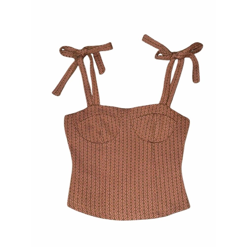 Free People Sunflower Tie Strap Crop Tank Top - Size XS